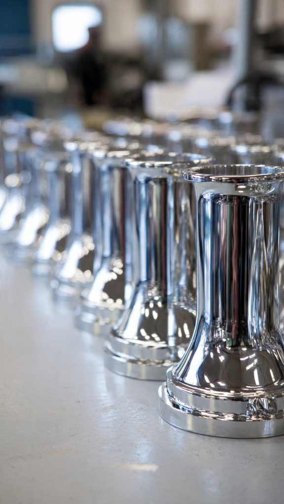 Industrial electroplated components on the line